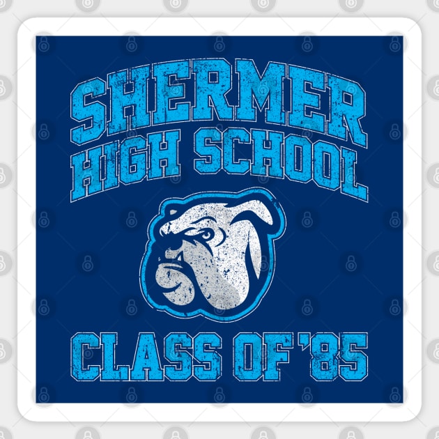 Shermer High School Class of 85 (Breakfast Club) Sticker by huckblade